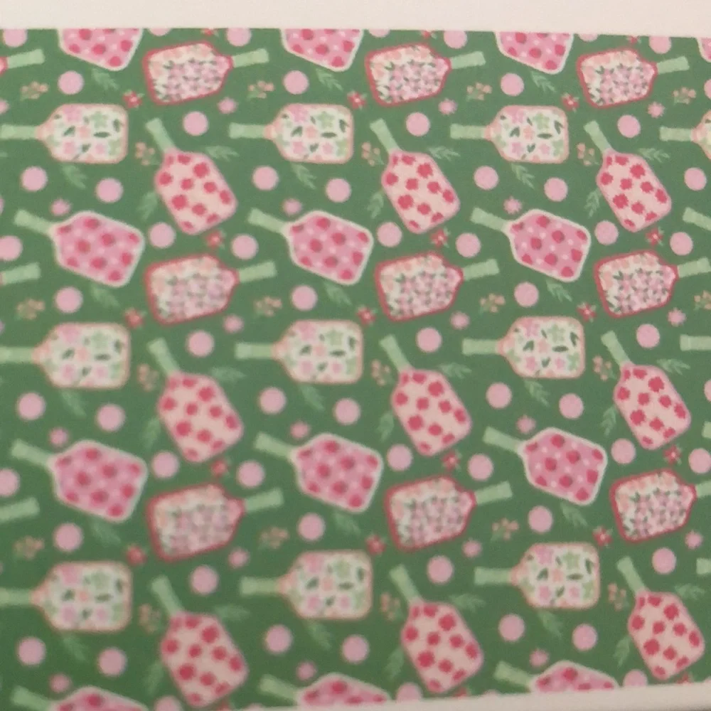 Envogue Green and Pink PICKLEBALL Beach Towel